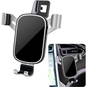 LUNQIN Car Phone Holder for Model X 2016-2020 and Model S 2012-2020 Auto Interior Accessories Best Cell Phones Mount Cellphone Mobile Cradle Charging Navigation Bracket Screen Accessory