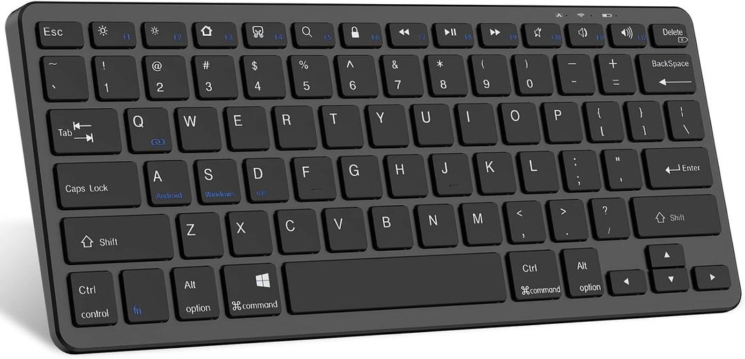 TaIYanG Bluetooth Keyboard for iPad Wireless Keyboard Compatible with iPad A16 11th 10th Generation, 10.2(9th/8th/7th Gen), Air/Pro/Mini and All Bluetooth Devices (Black)