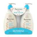 Aveeno Baby Daily Care Gift Set with Oat Extract & Prebiotic Oat, Contains Daily Moisturizing Body Lotion & Gentle 2-in-1 Baby Bath Wash & Shampoo, Hypoallergenic & Paraben-Free, Two Pack