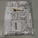 Color&Geometry 5x8 Machine Washable Low Pile Area Rugs for Living Room, Thin Soft Industrial - Neutral Area Carpet with Non Slip TPE Backing for Bedroom, Dining Room, Mottled Grey