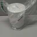 10 Pack 6 Inch Plant Pots with Drainage and Saucers, White Plastic Flower Pots for Indoor and Outdoor Plants, Stackable Nursery Planters for Houseplants and Herbs, White