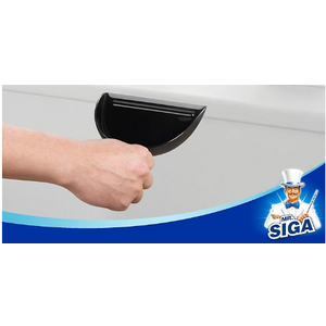 MR.SIGA Dustpan Portable Cleaning Dustpan Combo with Bamboo Handle, Gray, Dustpan Only