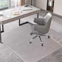 BesWin Large Office Chair Mat for Carpet, 45" x 53" Clear PVC Desk Chair Mat for Low Carpeted Floors, Carpet Protector