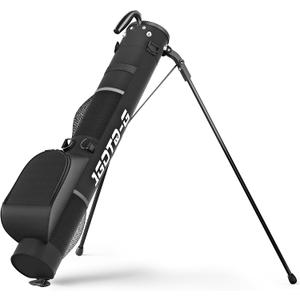 Golf Lightweight Stand Bag - Par 3 Sunday Small Golf Bag with 2 Way Dividers Rain Hood Shoulder Strap and Multiple Storage Pockets for Men and Women