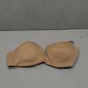 Plunge Padded Push Up Bras for Women Seamless Tshirt Deep V Bra Underwire Add 2 Cups (Beige, 42C)