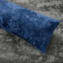 BEDELITE Velvet Body Pillow Cover with Zipper, Soft and Plush 20x54 Long Pillow Case, Velvety Smooth and Cozy Body Pillow Pillowcase for Bedroom and Couch, for All Seasons(Navy Blue)