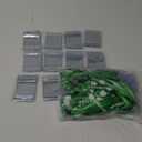 100 Sets Green Volunteer Lanyards with ID Badge Holder, Breakaway Work Badge Lanyard with Plastic Buckle for School, Church Fundraising Event Staff