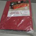 ZOBER Underbed Christmas Ornament Storage Box - Stores 120 3" Ornaments, With Dividers - Tear Proof 600D Oxford Fabric, Ornament Organizer Storage Box, Durable Christmas Containers Holder - Red