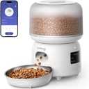 Automatic Pet Feeder, FEELNEEDY 3L WiFi Food Dispenser for Cats and Dogs with 304 Stainless Steel Feeding Bowl, Up to 36 Portions 10 Meals Per Day, App Control/2.4G WiFi Spport