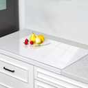 Wesiti Large Acrylic Cutting Board with Lip Non Slip 28"L X 16"W Clear Cutting Board Chopping Acrylic Countertop Protector Cover Shatter Resistant for Home Restaurant Kitchen Sink Stove