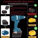 for Milwaukee to for Makita Battery Adapter (for M18 Battery Work for Makita 18V Tool)