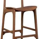 Solvang Wood Bar Stool- Brown Ale Finish