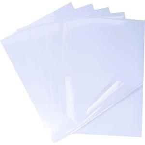 Printable Crystal Clear Sticker Paper 20 Sheets 8.5X11 inch Transparent Vinyl Sticker Paper 100% Glossy Clear Stickers for Inkjet or Laser Printer Not Waterproof