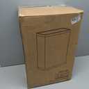 6.6 Gallon/25L Stainless Steel Square Trash Can, Large Capacity Kitchen Garbage Can, Business Trash Bin, Tall, Elegant, White Waste Basket, for Home, Office, Hotel (25LWhite)