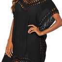Adisputent Womens Swimsuits Cover Ups Crochet Chiffon Beach Cover Bathing Suit Bikini Wear Coverups Dress One Size