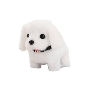 Maymalze Interactive Walking Plush Puppy Toy Dog Walking, Barking, Tail Wagging, Stretching Companion Animal for Kids Toddlers