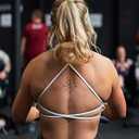 Aoxjox Women's Workout Sports Bras Fitness Ivy Low Impact Bra Yoga Crop Tank (White, S)