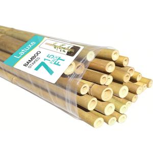 Bamboo Stakes 7FT, 15pcs Garden Stakes Specifically Designed for Climbing Plants, Ideal for Tomatoes, Beans, Cucumbers, Peppers, Vines, and More Plant Growth