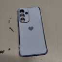 LeYi for Samsung Galaxy S25-FE Case: [ ] Tempered Glass Screen Protector [2 Pcs]+ Full Camera Lens Protection,Love Heart Plating Luxury Shockproof for S25FE,Sierra Blue