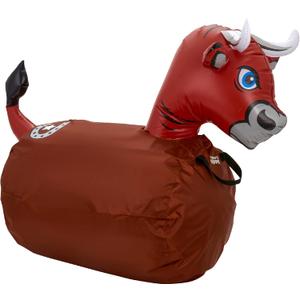 Waddle Hip Hoppers Bouncy Hopper Inflatable Hopping Animal Bouncer, Supports Up to 250 Pounds, Ages 5 and Up (Brown Bull) - Larg