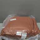 EASELAND King Size Down Alternative Comforter - Quilted Duvet Insert for All Seasons, Soft Lightweight with Corner Tabs, Summer Winter Warm Bedding, Terracotta 90x102 Inches