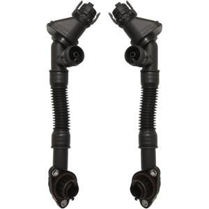 2Pcs 11157646087 Crankcase Vent Hoses Pipe, Replacement for BMW 550i 650i 750i X5 X6 4.4L V8, Replaces 11157646086 11157575643 11157575642