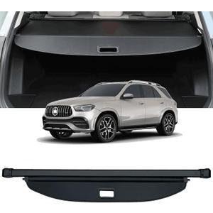 Cargo Cover Compatible with 2019-2024 Mercedes Benz GLE 350 450 SUV AMG GLE 53 63 S Accessories Retractable Rear Trunk Cover Trunk Security Cover Shielding Shade GLE Cargo Cover 2019-2022 2023 2024