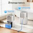 DR.PREPARE 2600 Sq.Ft Energy Star Dehumidifier, Max 38 Pints, Dehumidifier for Basement, Bedroom, bathroom with Drain Hose, Intelligent Humidity Control, Dry Clothes, 3 Modes, Sleep Mode, 24H Timer