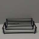 EUDELE Adhesive Shower Caddy, 5 Pack Rustproof Stainless Steel Bath Organizers With Large Capacity, No Drilling Shelves for Bathroom Storage & Home Decor (XL size, Black)