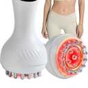 Lymphatic Drainage Massager & Anti Cellulite Massage Tool, Helps Reduce Stretch Marks & Cellulite, for Legs, Arms & Belly, Body Sculpting Machine with Microcurrent, Light, Heat & Vibration