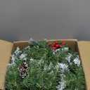 Christmas Garland with Lights 9 FT Artificial Christmas Garland 250 Pieces of Green Rattan Christmas Garland Holiday Artificial Decor for Stairs Wall Door Indoor Outdoor Garland