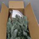 3FT Pre-lit Artificial Small Mini Christmas Tree with Warm White Multi-Color LED Lights, Remote Control and Timer, Perfect for Xmas Tabletop Decorations, Home, Kitchen, Dining Table top Snow