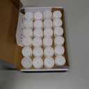 Homemory 24-Pack Flameless LED Tea Lights Candles Battery Operated, 200+Hour Fake Electric Candles TeaLights for Votive, Aniversary, Wedding Centerpiece Table Decor, Funeral, Halloween, Christmas (Bright Amber Glow  White Body)