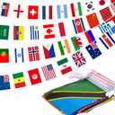 200 Countries String Flag, 184 ft International Flags Bunting Banner, World Flag Banner Decoration for World Cup Party, School, Sports Game Events, Grand Opening, Classroom