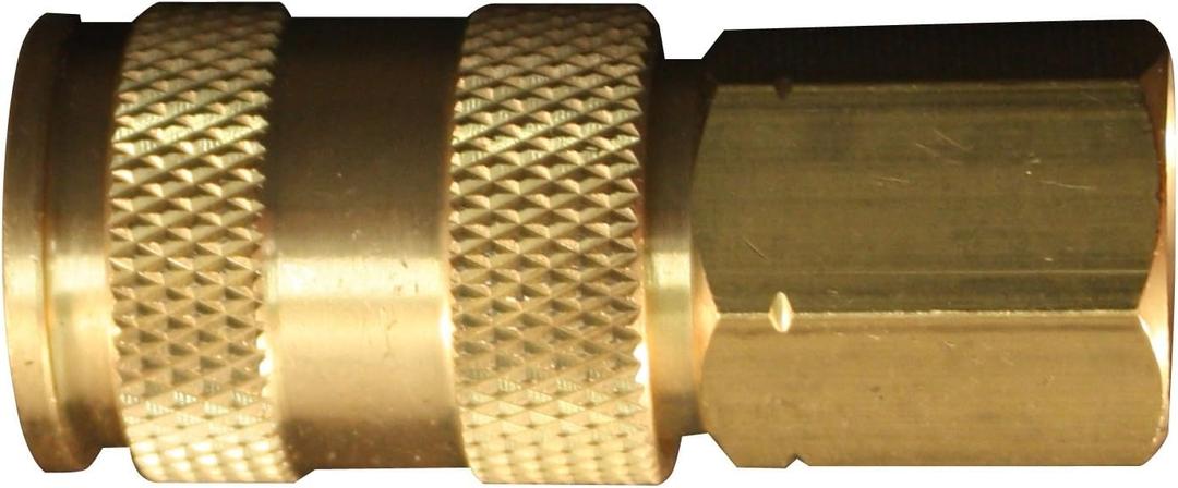 Milton Industries (S-766) 3/8" FNPT Female V-Style High-Flow Coupler (1 Count (Pack of 1))