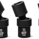 GEARWRENCH 12 Piece 1/4" Drive 6 Point Standard Universal Impact Metric Socket Set | 84905
