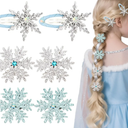 Snowflake Hair Clips 12 Pcs