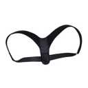 Breathable Back Posture Corrector Belt Spine Alignment Support for Men and Women Lightweight Black Posture Straightener Brace for Hunchback Correction and Shoulder Relief