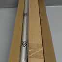 Nickel Curtain Rods for Windows 48-84 inch,3/4 inch Heavy Duty Adjustable Decorative Curtain Rod with Modern Finials,Window Rods for Bedroom, Living Room,Patio and Kitchen (16"-84"|1 Pack)