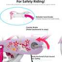 JOYSTAR Unicorn 12-20 Kids Bike for Girls Ages 2-10 Years Old | 12-20 Bike with Training Wheels, Doll Seat, Streamers & Basket Kids' Bicycle