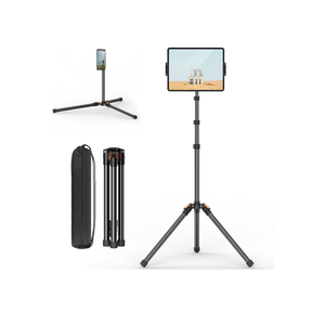 XXZU 72in Tablet Floor Stand Tripod,Tablet Stand Floor with 360° Ball Head,Height Adjustable Floor Stand Holder with Case,Tall Tripod for Phone/Music/Stream/Recording and All 4.7-13” Devices