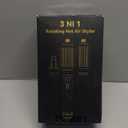 Rotating Hair Dryer Brush,3 in 1 Rotating Hot Air Brush with Detachable Brush(2" & 1.5"),3 Heats and 2 Speeds Rotating Hair Dryer Spinning for Curl,Straight