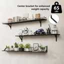 WOPITUES Long Wall Shelves 56″W x 8″D, Floating Book Shelves Max Load 65lbs, 56in