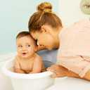 Munchkin Sit & Soak Baby Bath Tub, 0-12 Months, White, 25 x 16.25 x 15 Inch
