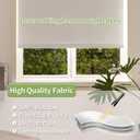 100% Blackout Shades for Indoor Windows, Cordless Roller Window Shades Pull Down, Thermal Insulation & UV Protection Shades for Home,Office,Bedroom, White 44"x72"