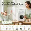 Bottle Washer, Sterilizer & Dryer 4-in-One Cleaner for Baby Bottles, Pump Parts & Baby Essentials with 3 High-Temp Sterilization Modes, Includes 60 Cleaning Tablets Saves Time & Effort.