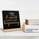 3 x Graduation Desk Decor,a Sweet Ending to a New Beginning Acrylic Sign,Graduation Gifts for College