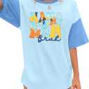 Mom Shirts for Women Mama Mommy mom Bruh T Shirts Mother's Day Funny Casual Oversized Tee Tops