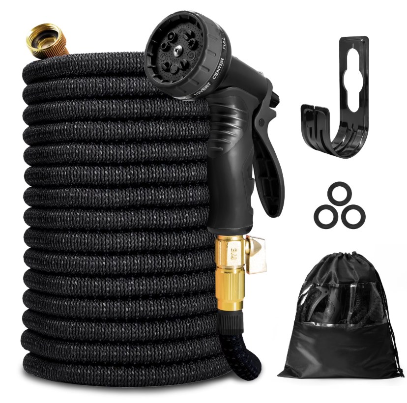 32 ft Garden Hose - Expandable Garden Hose with 10 Function Spray Nozzle - Kink-Free, Lightweight, Durable, Flexible, 2026 New Retractable Water Hoses for Yard, Lawn, Gardening