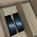 Stone Lain Albie Stoneware Bowl Set, 4-Piece Pasta Bowls for Kitchen, Ceramic Serving for Noodles, Fruit, Cereal, Dinner - Microwave & Dishwasher Safe, Black (Blue and Black)